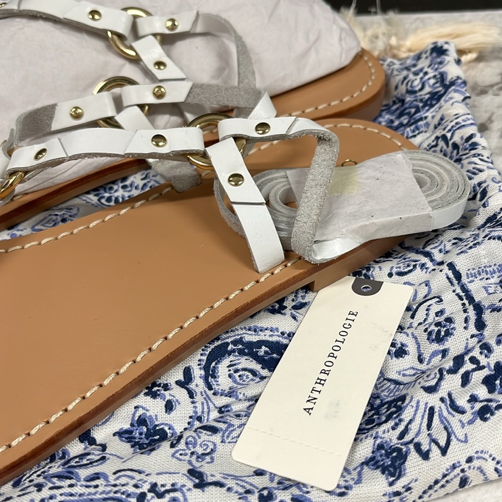 White leather sandals - Picture 4 of 4